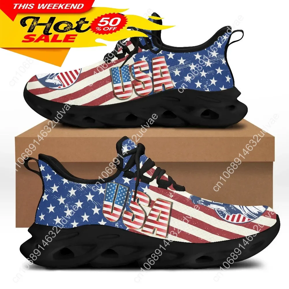 7.4 American Flag Statue of Liberty Print Flat Shoes for Women Cool Sneaker Female Spring Summer Woman Footwear