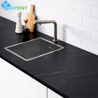 0 4x2m thick matte black marble wallpaper pvc self adhesive kitchen oilproof desktop rock slab countertop refurbishment stickers