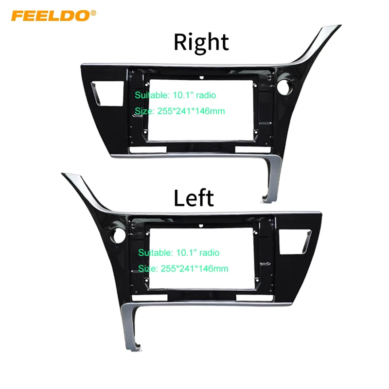 

Рамка для автомобильной аудиосистемы FEELDO, 10,1 дюйма, 2DIN, для Toyota Corolla 2017