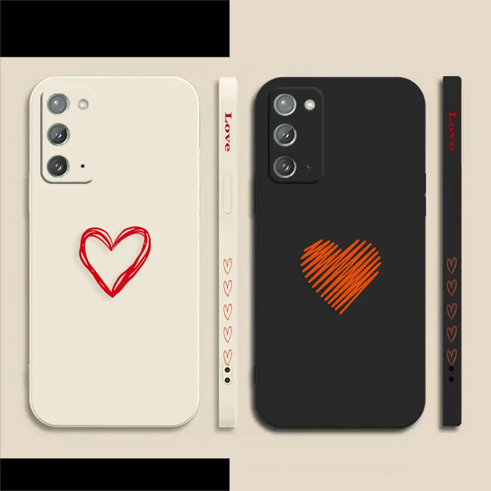 

Loving Heart Phone Case For Samsung A70 A60 A40 A30 A20S A20 A10S A10 Note 20 10 M33 M32 Pro Plus Lite Ultra 4G 5G Case Funda