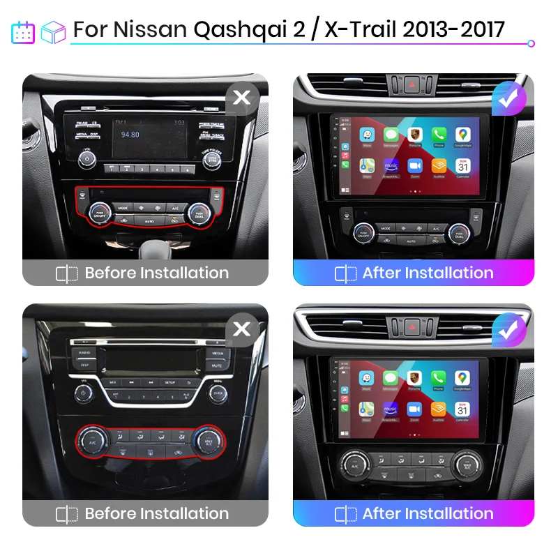 Автомагнитола на Android 10 мультимедийный плеер стерео 2Din Carplay Автомобильная
