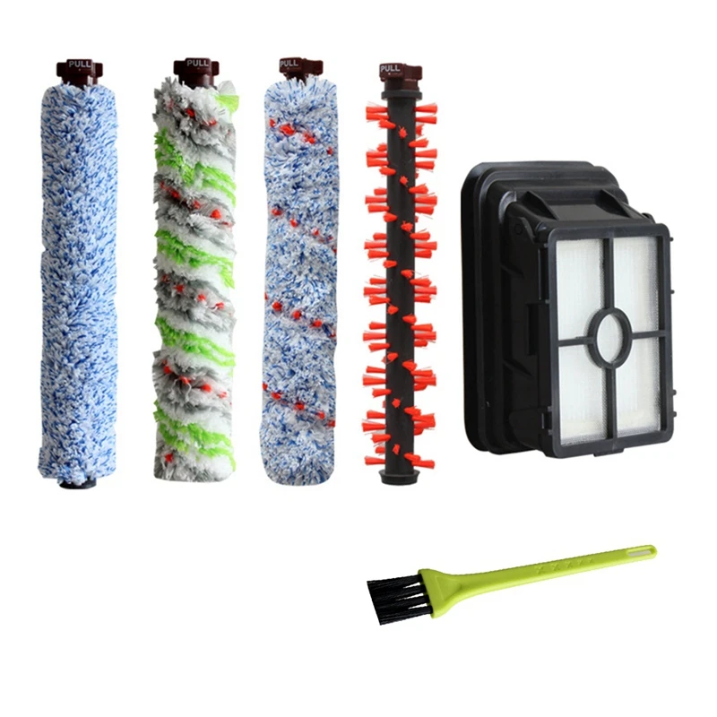 

6Pc Hepa Filter Roll Brush For Bissell 1785 2303 2305 2306 Series Vacuum Cleaner Wood Floor Brush Pet Brush Carpet Brush