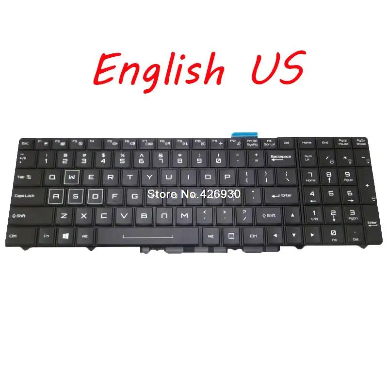 

Laptop Keyboard For Thunderobot G155P G155P-K1 G155P-N1 English US Black With Backlit New