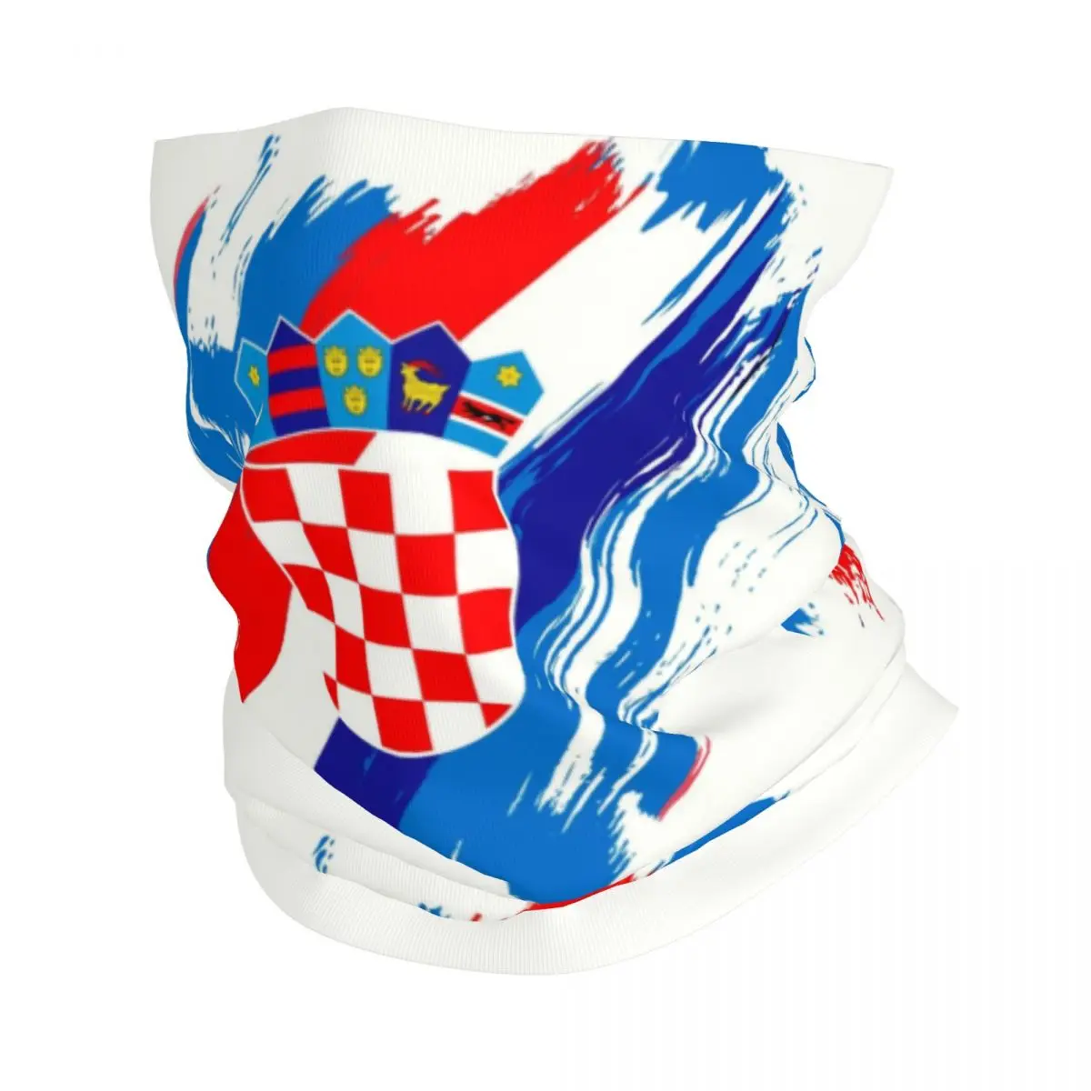 

Flag Of Croatia Bandana Neck Gaiter Windproof Face Scarf Cover Women Men Croatian Patriotic Proud Headband Tube Balaclava
