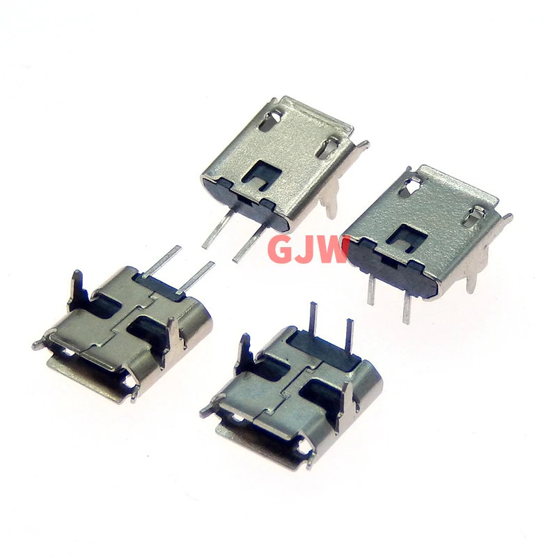 Купи 20Pcs Micro Usb 2Pin 90/180 degrees B Type Female Connector For Mobile Phone Micro Usb Jack Connector 2 Pin Charging Socket за 39 рублей в магазине AliExpress