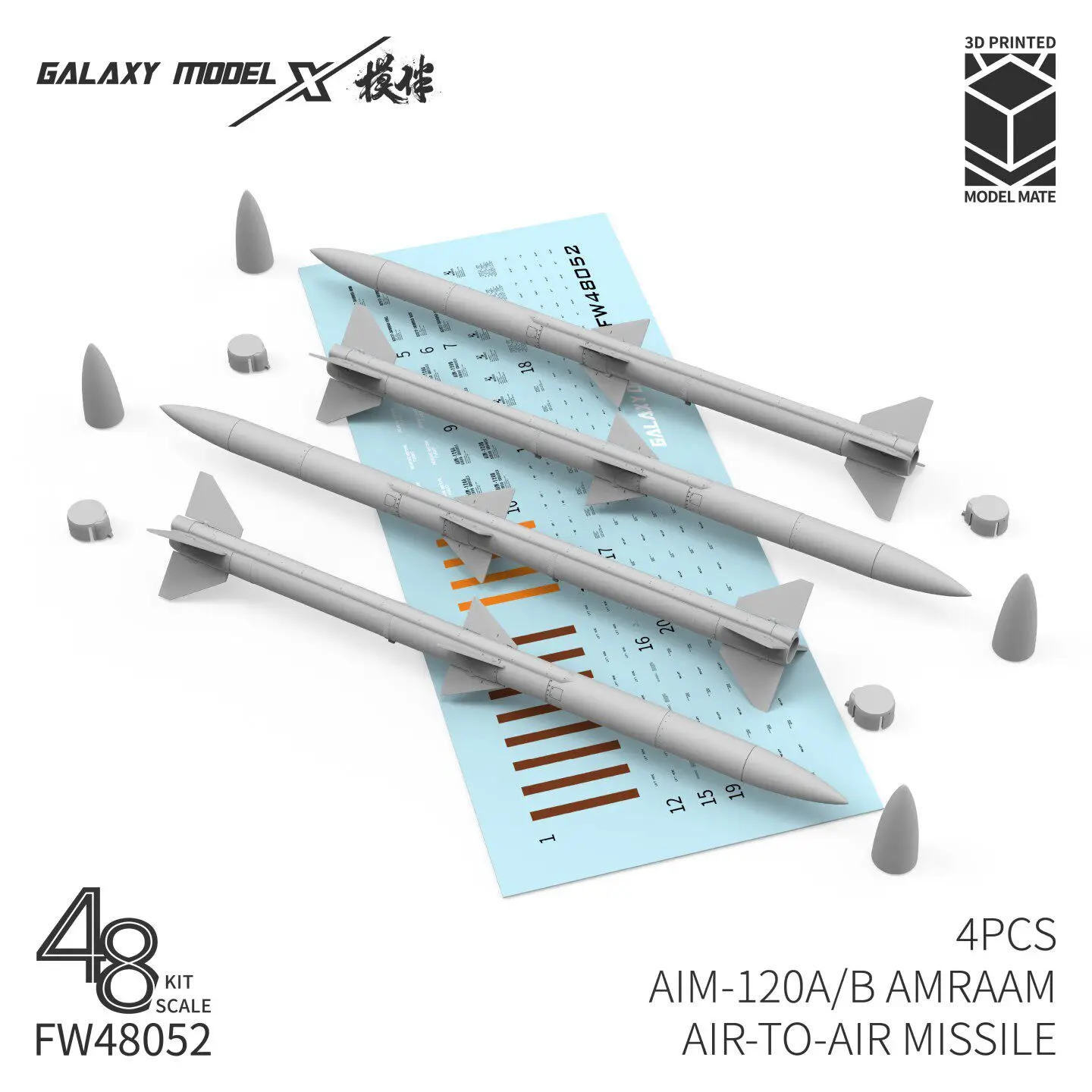 Фото Galaxy 1/48 AIM-120A/B AIM-120C/D AMRAAM Комплект ракет 