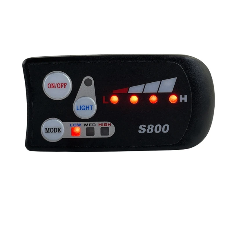 

Светодиодный ЖК-измерительный прибор для электровелосипеда 36V48V S800, дисплей для детской панели управления, 5-контактный водонепроницаемый р...