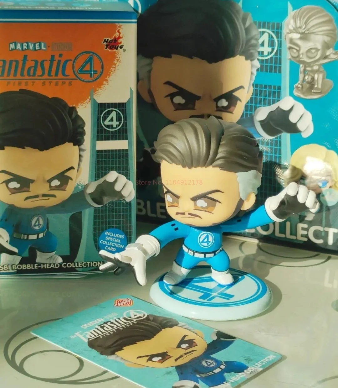 Фото Подлинные Hottoys Cosbi The Fantastic Four First Steps слепая коробка Mystery Box миниатюрная модель аниме фигурки игрушки декор для рабочего стола подарок №5