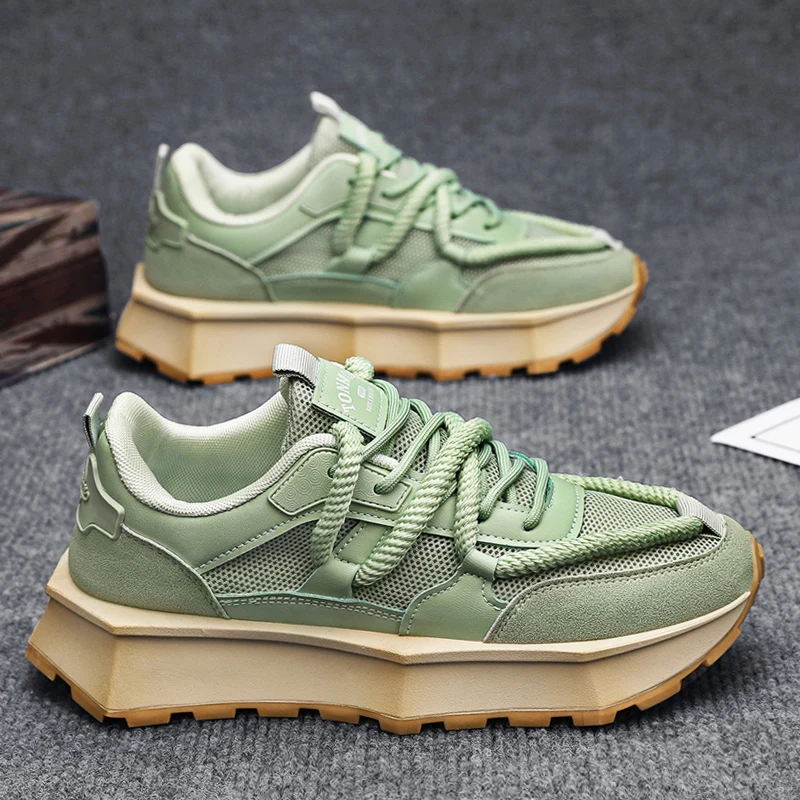 Кроссовки мужские из дышащей кожи летняя спортивная повседневная обувь удобные