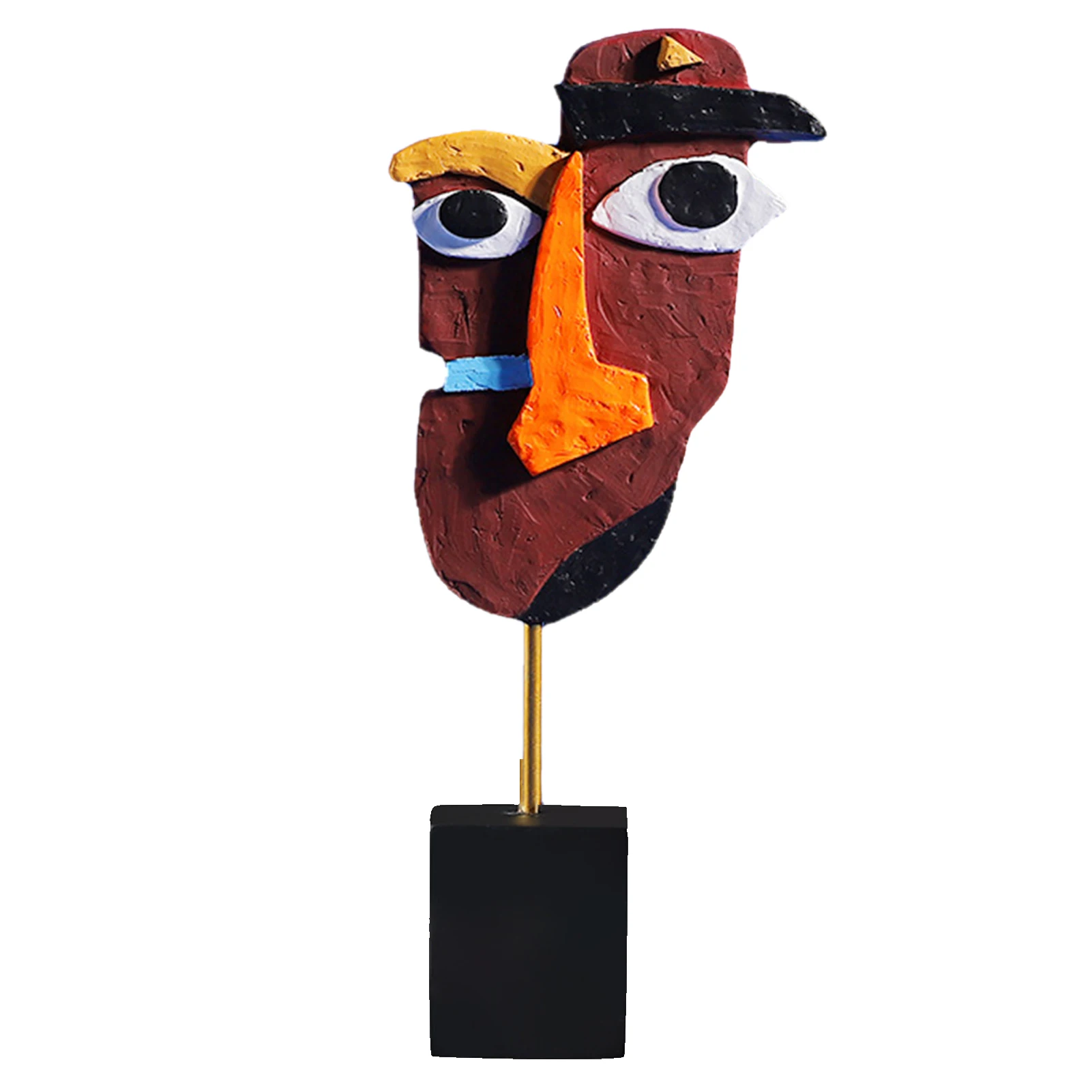 

Подарочная статуя для офиса, домашний декор, орнамент для гостиной из смолы, абстрактное искусство, для спальни, крыльца, Настольная Самосто...