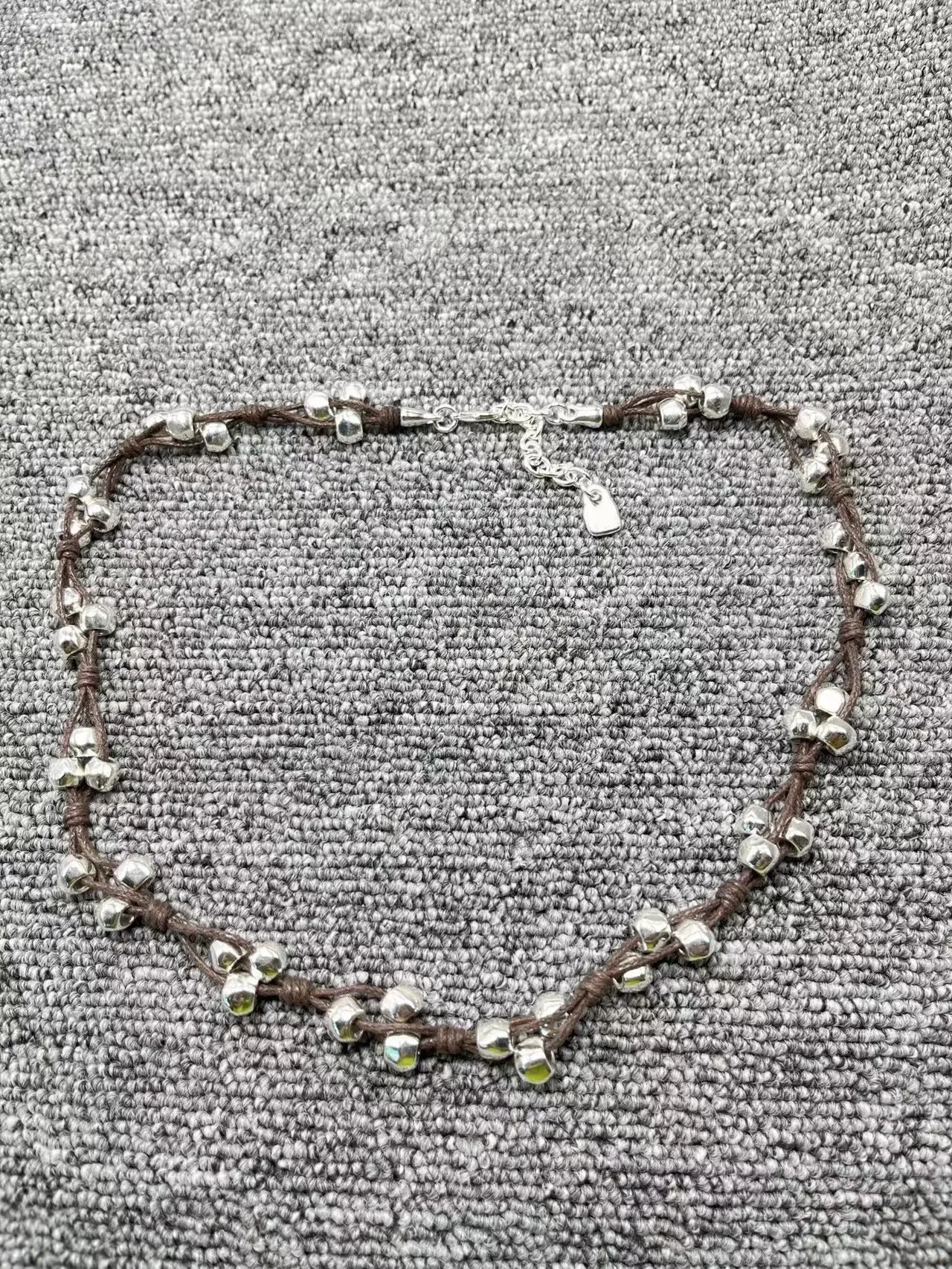 2023 nowa oryginalna moda galwanizowana 925 srebro kolor prosty wykwintny naszyjnik biżuteria na prezent