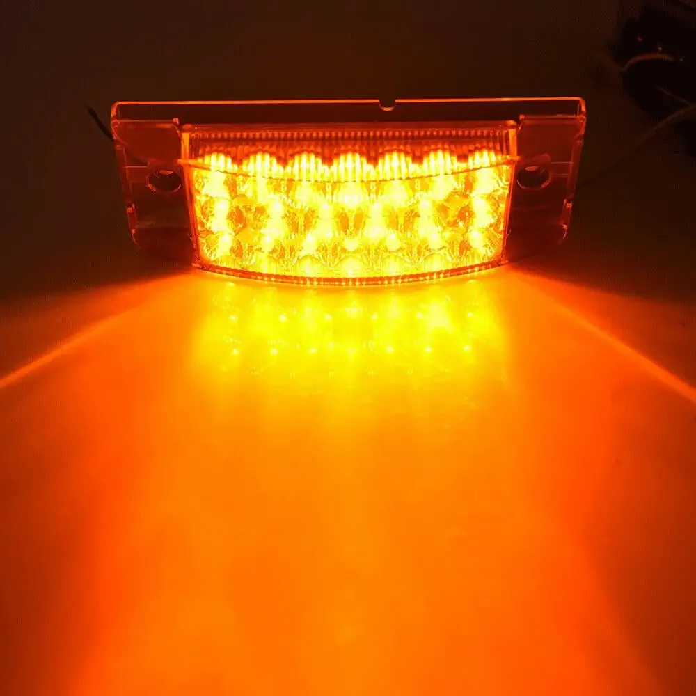 

21LED плавный указатель поворота, габаритный фонарь для автомобиля, грузовика, боковой фонарь, предупреждение о парковке, задние фонари, красный янтарь, светодиодные фонари, габаритные фонари