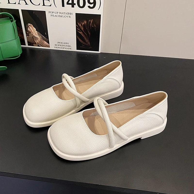 

2022 Summer New Womens Shoes Fashion Coincse Mary Jane Shoes Classic British Style Casual Loafers Convenient Slip on Flat Shoes