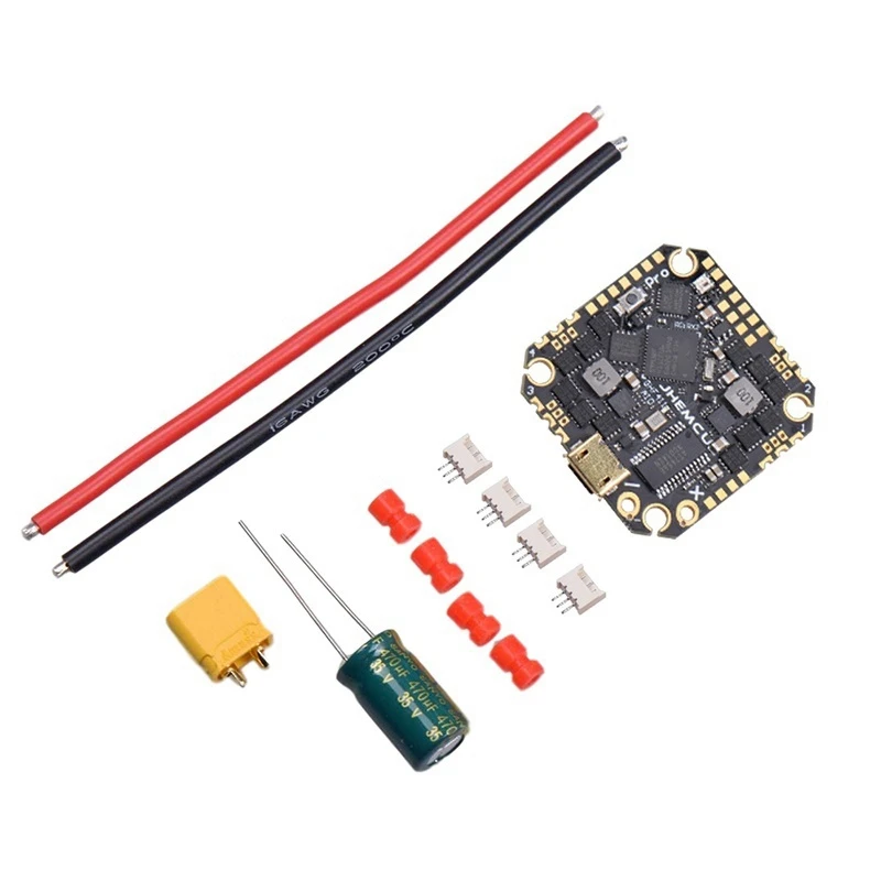 

GHF411AIO Pro F4 OSD Flight Controller Built-in BLheli S 2-6S 4In1 Brushless ESC for FPV Toothpick Drone