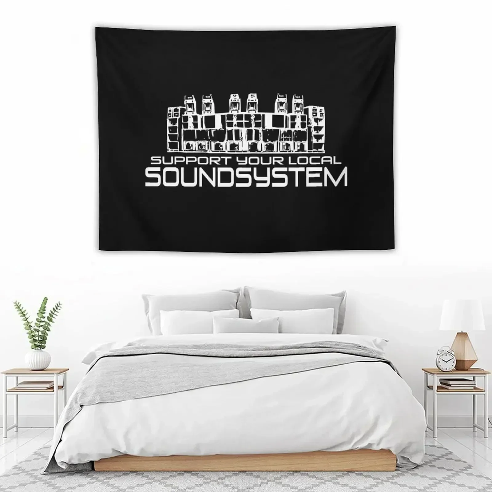 23SY041 - Tekno 23 поддерживает свою местную звуковую систему гобелен декор комнаты