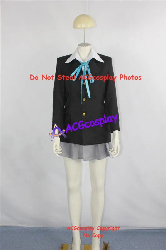 

K-On! Женский костюм для косплея Yui Hirasawa, черный костюм для косплея