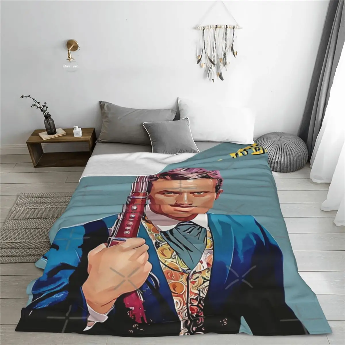 Дикий Запад-одеяло с цифровой печатью покрывало на кровать для путешествий