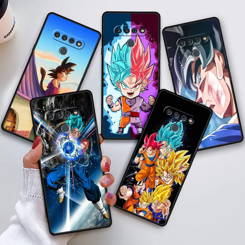 Black Soft Phone Case for LG K61 K42 G7 G8 ThinQ K50 K52 K41s G6 K50s K40s K71 G8 K51s Dragons- Balls Anime Cover Funda Shell
