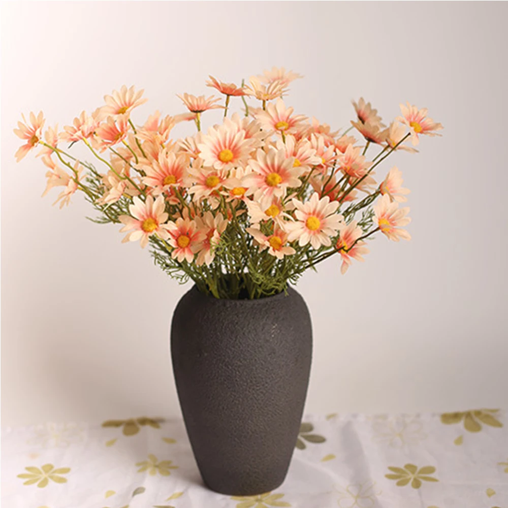 

10pcs Home Accessories Simulation Small Daisy Flower Fake Flower Chamomile Arrangement Party Decoration Factory Wholesale