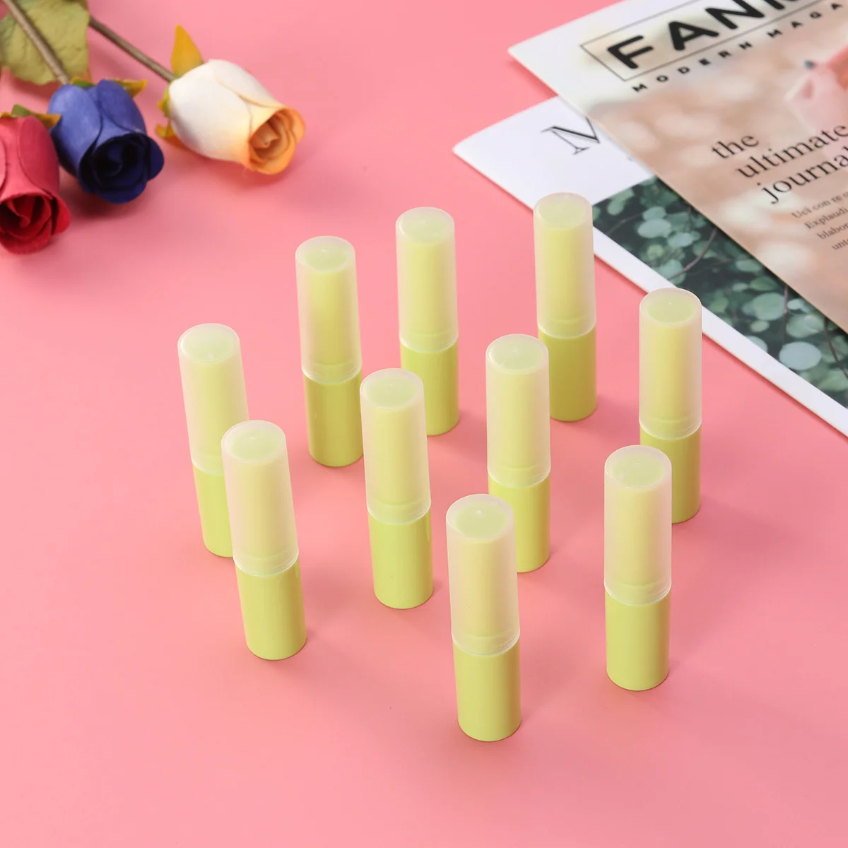 

10pcs Lip Balm Empty Tubes Refillable Lipstick Containers Creative Durable Tubes for Crafting DIY