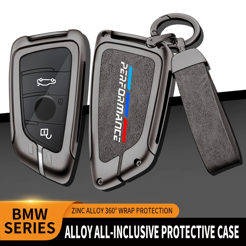 

Car Zinc Alloy Key Case Bag Key Chain Metal Key Shell For BMW Sport M Performance M3 M5 X3 X5 X6 X7 E90 E39 E46 E60 F30 F20 F10