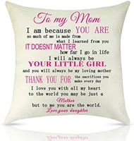 mom gift appreciation pillow cover mom birthday gift from daughter thank you gift for mother bonus mom mother gifts decor