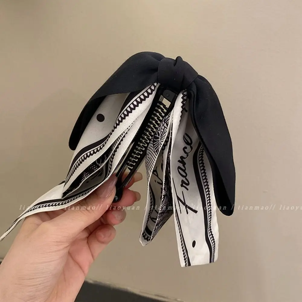 Сладкая лента с бантом заколка-банан заколка для волос в корейском стиле