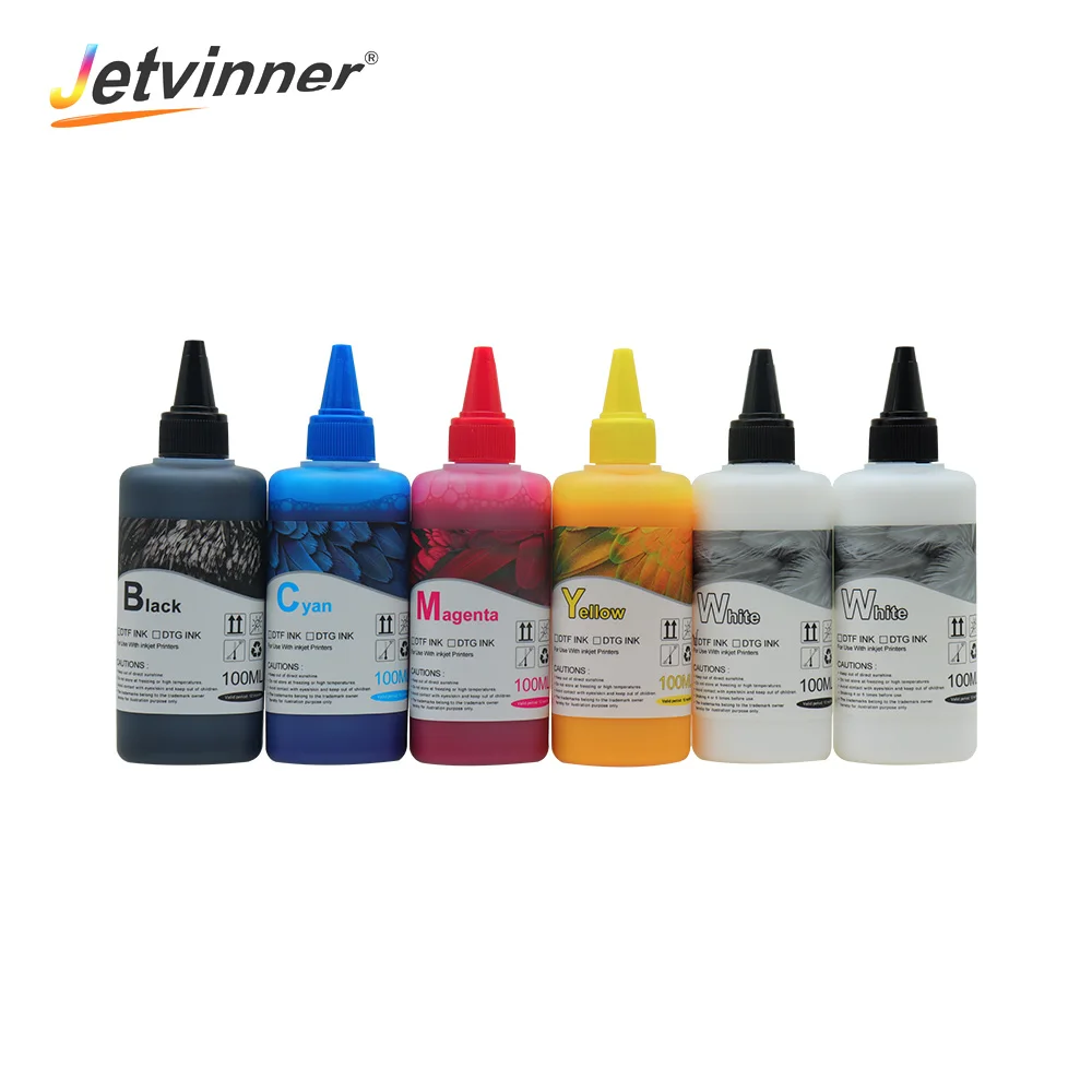 

Jetvinner 600ml Universal Dye Ink DTF Ink For Dirent Printer Film Thermal Transfer PET Film Hot Melt Powder Transfer Film