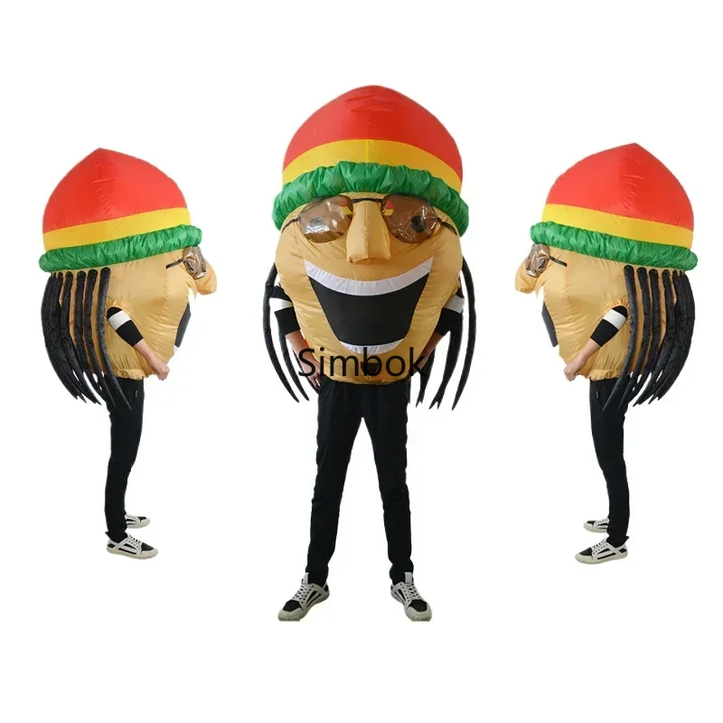 Рождественская надувная одежда солнцезащитные очки певица сценическое