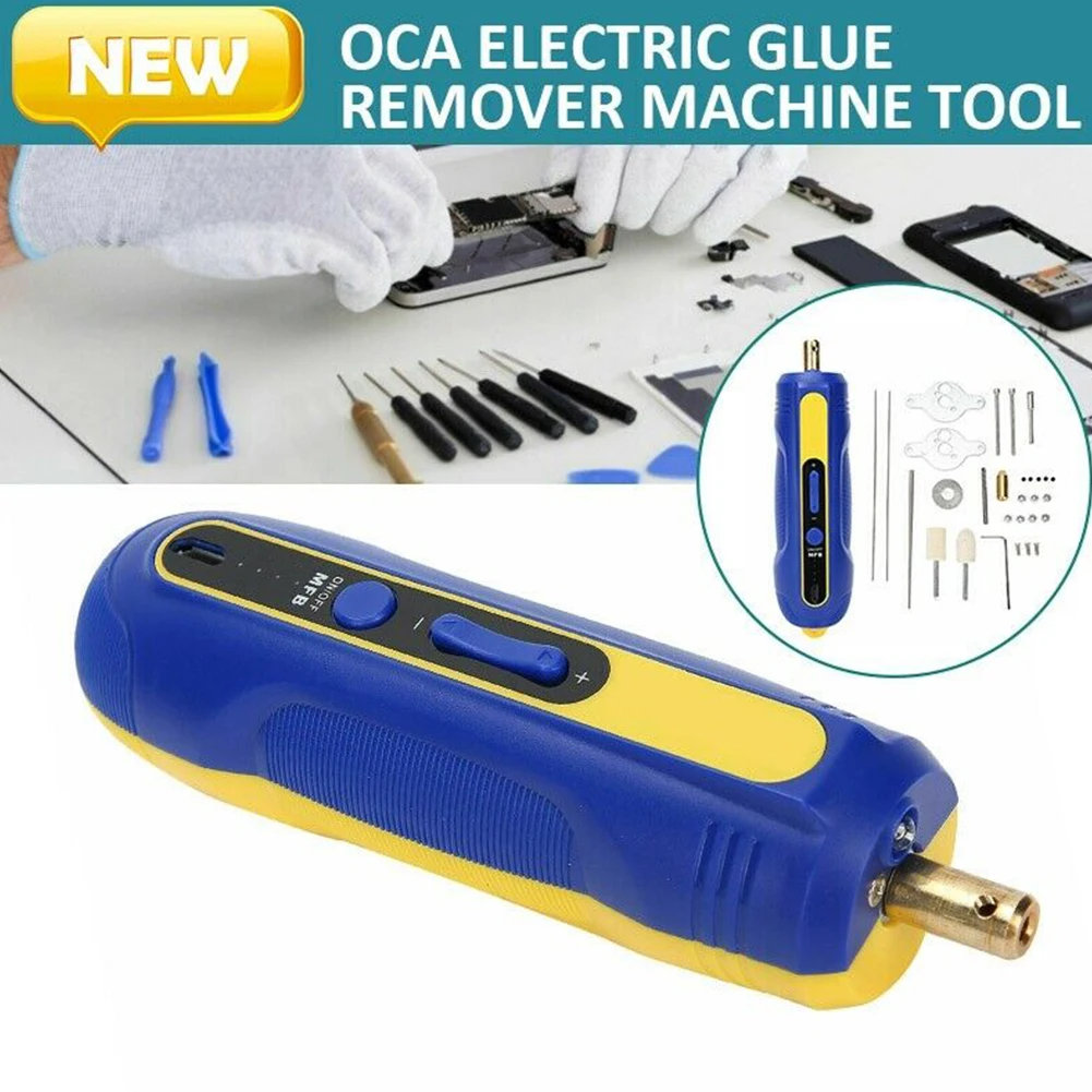 

6In1 Electric Glue Remover Mobile Phone Screen Maintenance Rotary Tool Grinding Cutting USB Charge With LED Hard Glue Remover