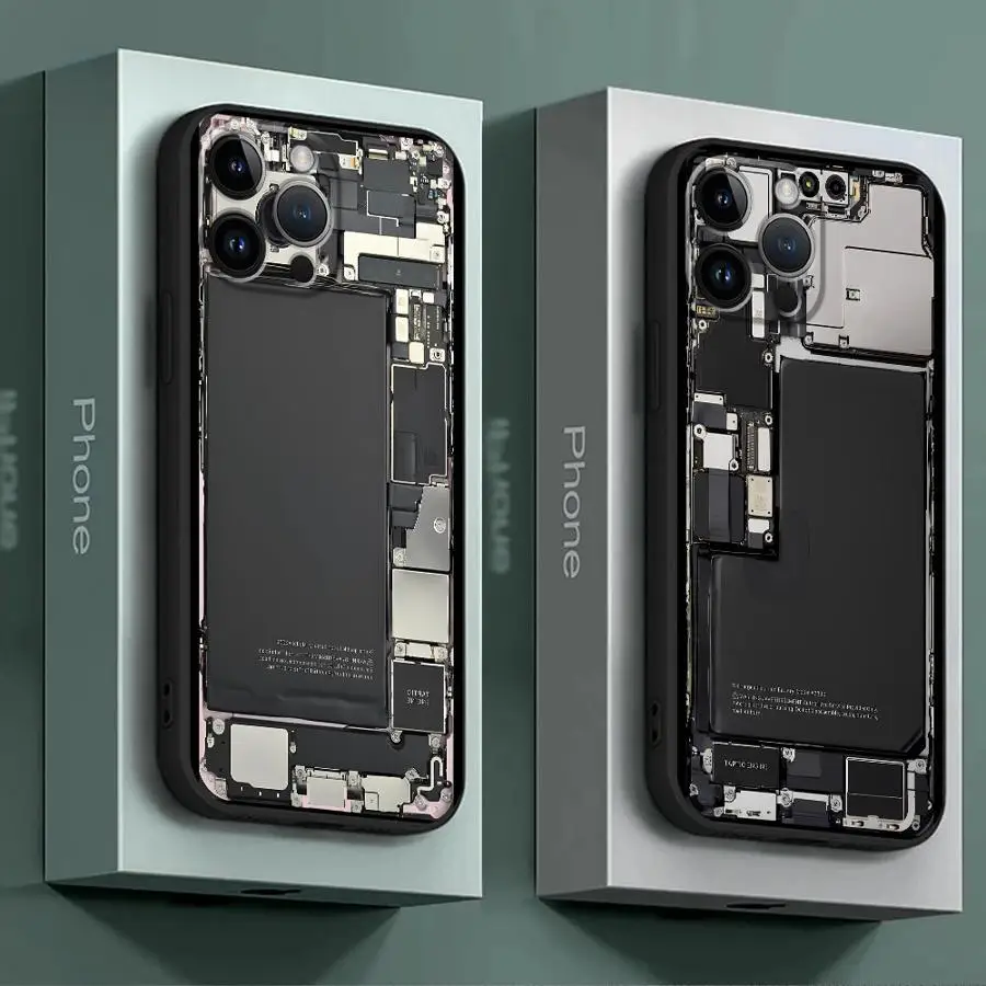 Чехол для телефона с рисунком печатной платы Goolge Pixel 6 Pro 6a 7 7a 8 8a Мягкий защитный