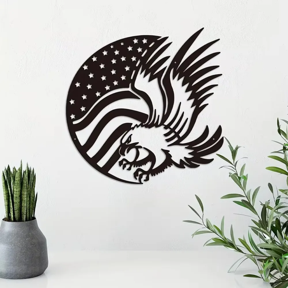 Персонализированное Металлическое Украшение На Стену Дизайн Американского Орла