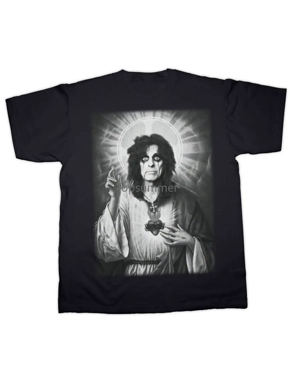

Alice Cooper Rock God Saviour Print T Shirt