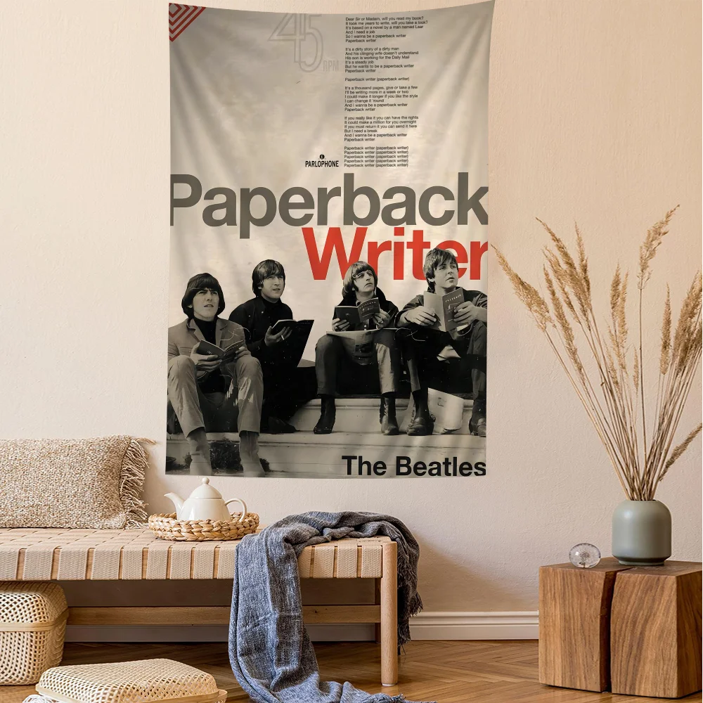 Большой настенный гобелен с принтом B-Beatless Rock Band дешевый в стиле хиппи богемный