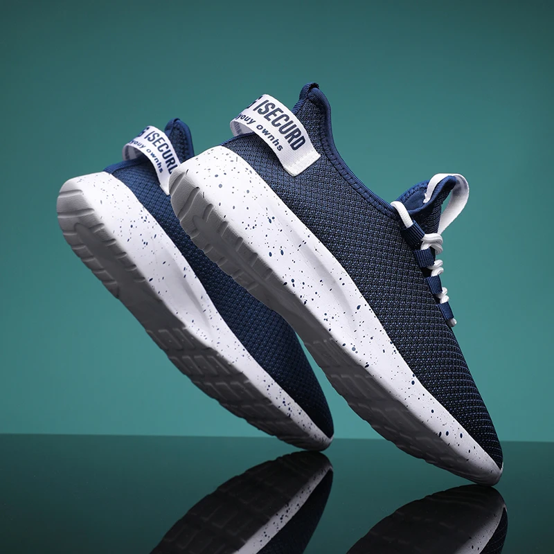 Men's and Women's Casual Shoes Fashion Breathable Lace-up Sneakers 2022 New Mesh Sneakers Flat Running Shoes Size 38-47