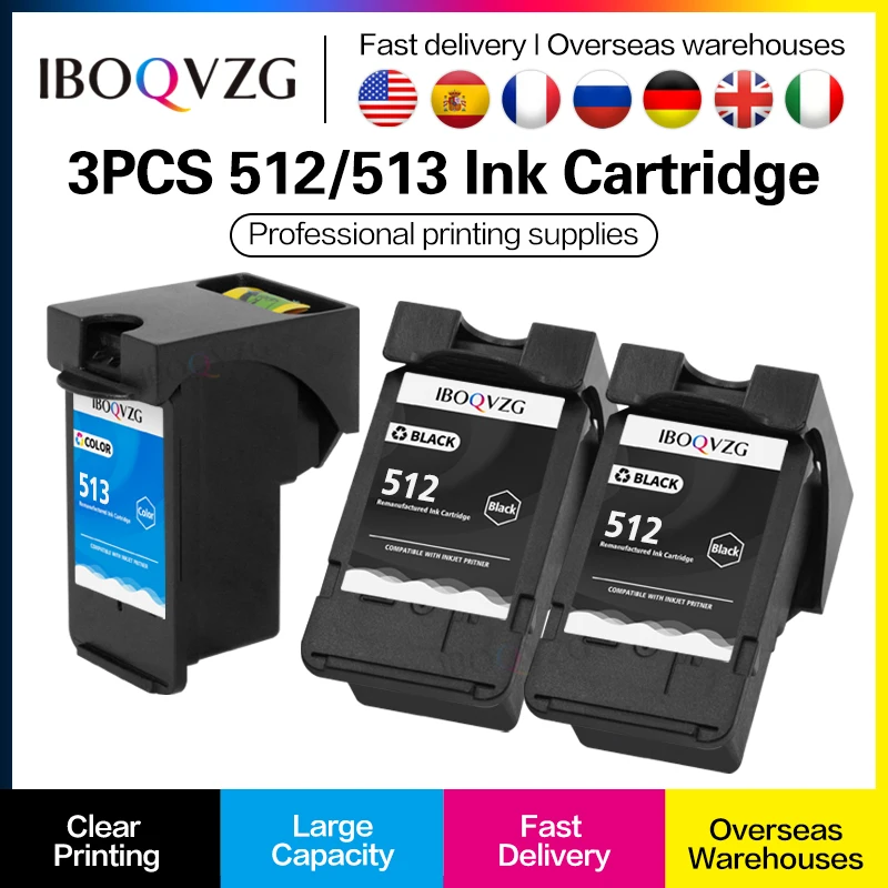 

IBOQVZG совместимый PG512 CL513 для Canon pg 512 cl 513 чернильный картридж для Pixma MP230 MP250 MP240 MP270 MP480 MX350 IP2700