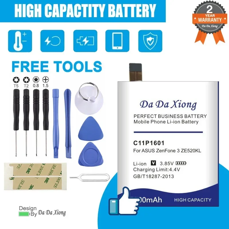 Аккумулятор C11P1601 5600 мАч для ASUS ZENFONE 3 Zenfone Zenfone3 ZE520KL Z017DA live ZB501KL A007 + бесплатные