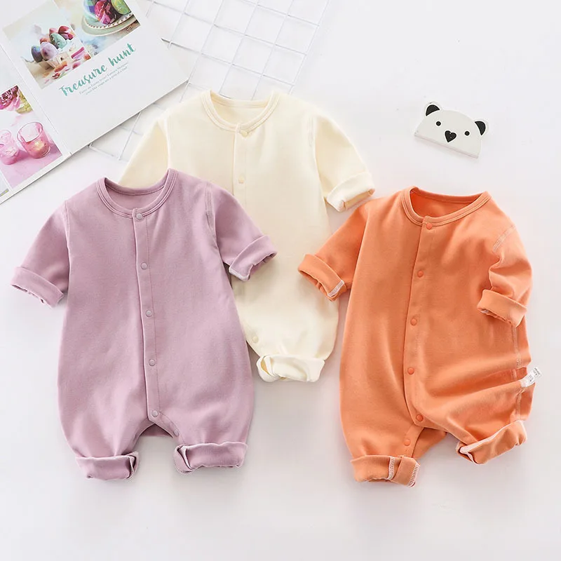 

Baby One-piece Clothes Summer Girl Baby Autumn Clothes Newborn Male Cotton Spring and Autumn Pajamas Romper Suit
