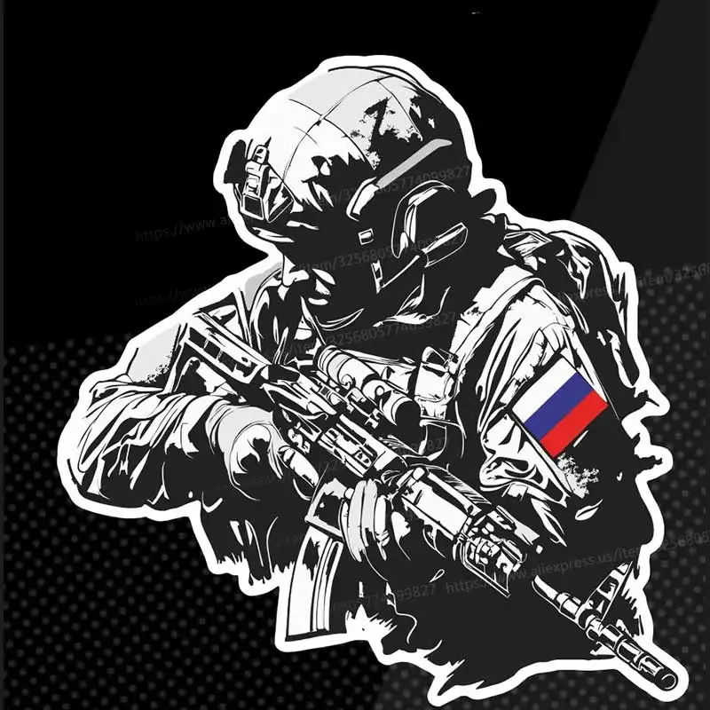 

Русский солдат, автомобильная наклейка, виниловая наклейка, водостойкая наклейка на заднее окно, мотоцикл, кемпер, бампер, грузовик, украшение для ноутбука Y52