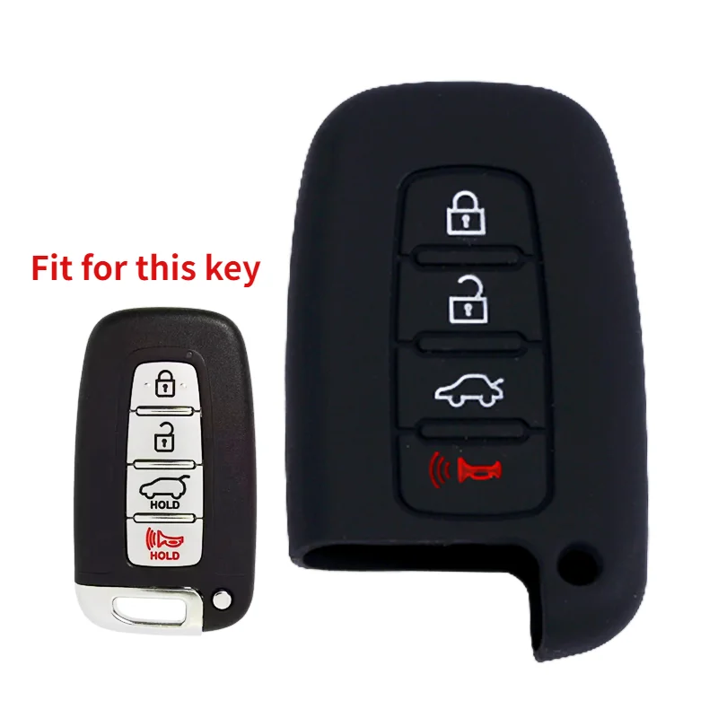 

Силиконовый чехол для автомобильных ключей, подходит для Hyundai акцентная Соната Cerato