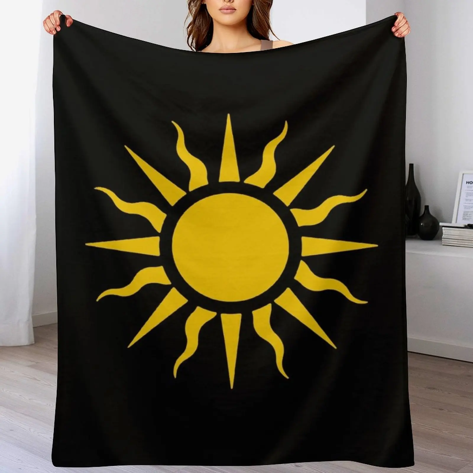 Одеяло The Great Sun of Nilfgaard (золото) для переезда спальный мешок пушистые одеяла