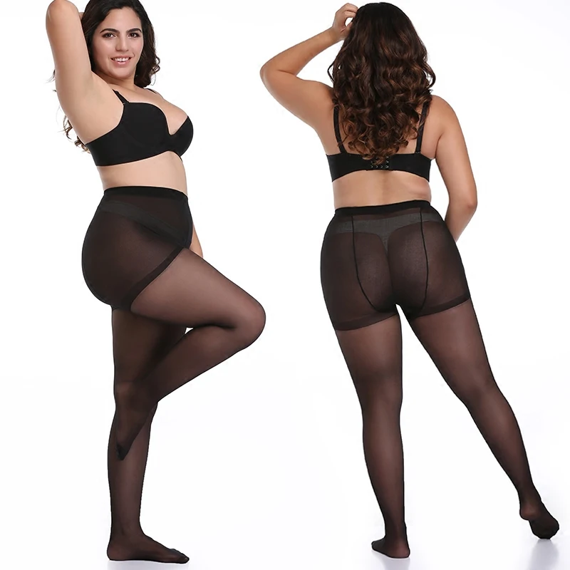 Женские нейлоновые колготки размера плюс сексуальные ультратонкие удлиненные с