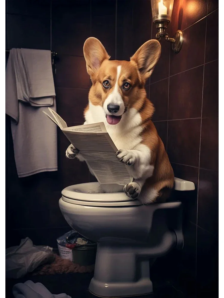 

Печать на холсте Funny Corgi Pug Dog