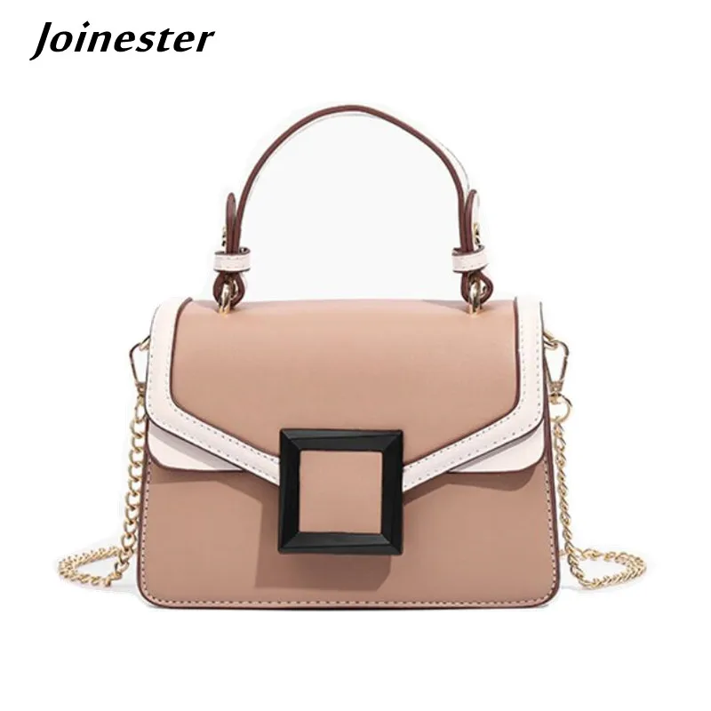 

Женская сумка на плечо с клапаном, модные дамские сумочки из искусственной кожи с защелкой, миниатюрный клатч-трансформер через плечо с вер...