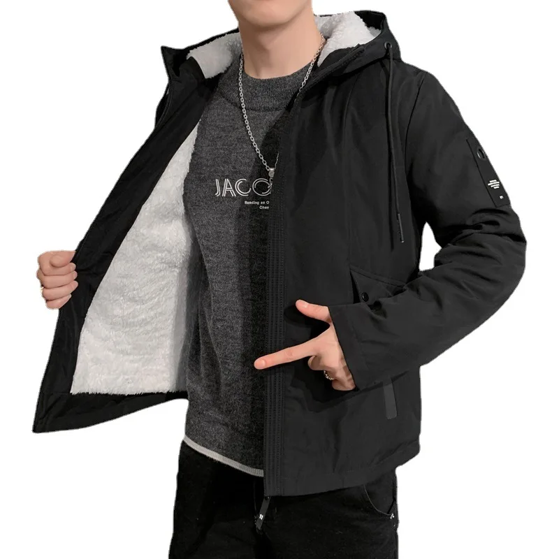 

Autumn Winter Men's Jacket Bomber Casual Jackets Thicken Cotton Large Size Slim Fit Men Fashion Clothing Streetwear Coats M-5XL