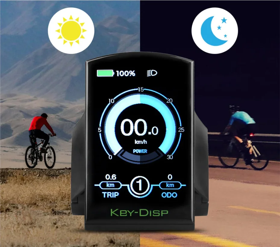 Настройка Key-Disp KD986 36 В 48 Дисплей для электрического велосипеда с большим экраном