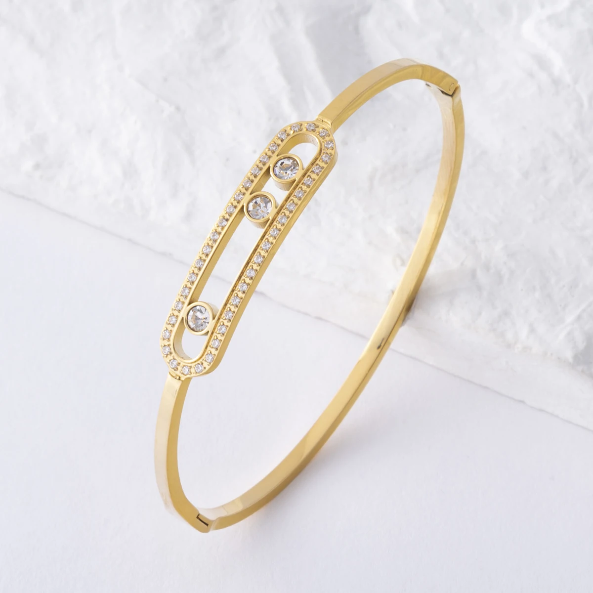 

2023 May New Design Zirconia Jewelry Bracelet Women's Stainless Steel Luxury Fashion Jewelry Accessories Bracelet Gift