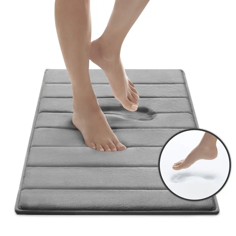 

CoreTex Memory Foam Bath Mat, 17" x 24", Dark Gray