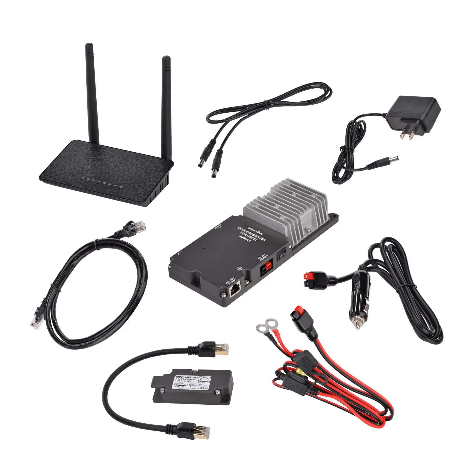 Блок питания Superbat POE EL3 SET (48 В) с инжектором PoE 12/24–48 В и регулятором напряжения 12