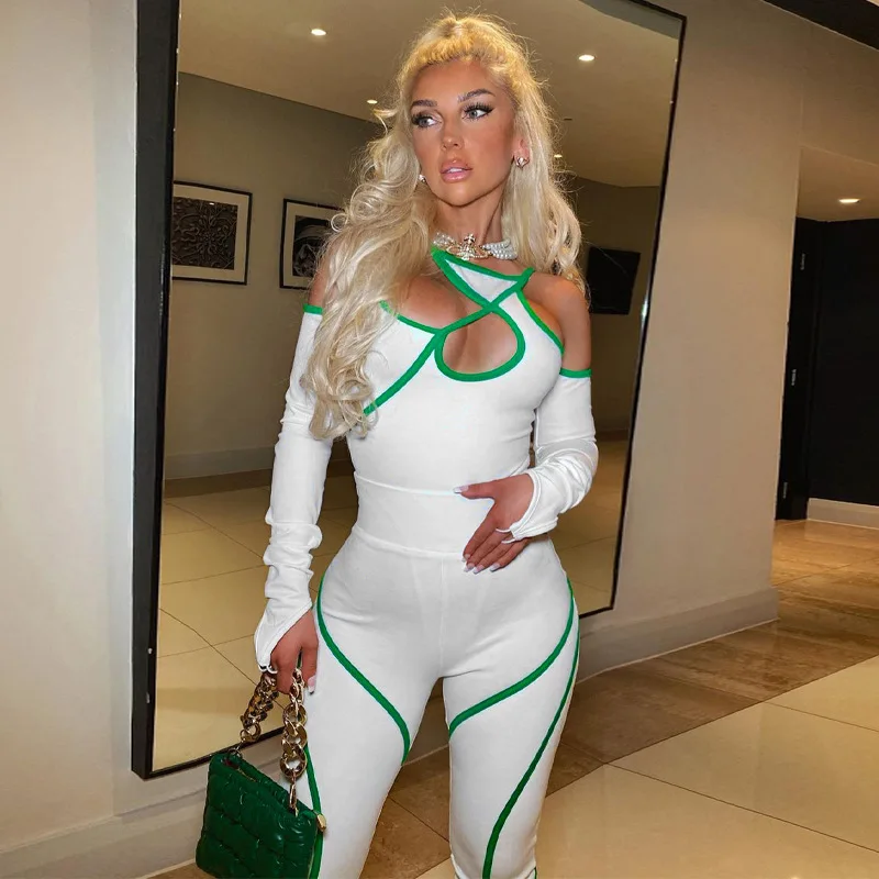 

Women Crop Top Long Pant Cropped Top Club Party Streetwear Vintage Casual Mujer Two Piece Matching Sets Leggings Outfit Clothes